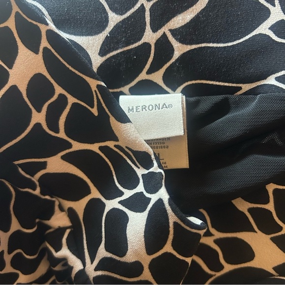 Merona Black and White Pencil Skirt Knee-Length Casual with shorts size XL - Picture 5 of 8